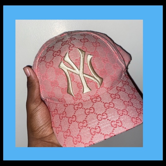 gucci ny hat pink